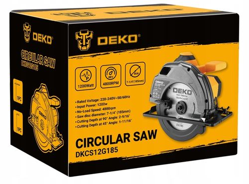 PIŁA TARCZOWA PRZECINARKA RĘCZNA PILARKA DO DREWNA 1200W TARCZA 185MM na Arena.pl