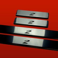 Listwa progowa MAZDA 2 MK3 Stal nierdzewna 304 połysk 4szt