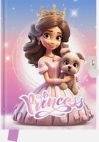 pamiętnik 80k 14x18 cm princess księżniczka z pieskiem