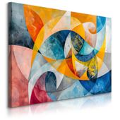 Obraz Do Sypialni Salonu Akwarele Kolorowa Abstrakcja Boho 90cm x 60cm