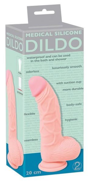 Medical Silicone Dildo 20 Cm zdjęcie 1