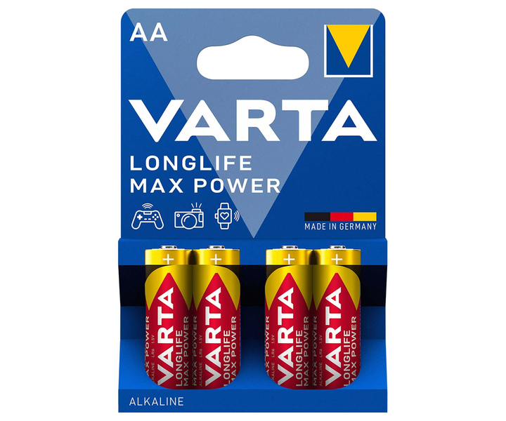 Baterie VARTA Longlife Max Power AA 1,5V R6 LR06 Alkaliczne 4 szt. zdjęcie 1