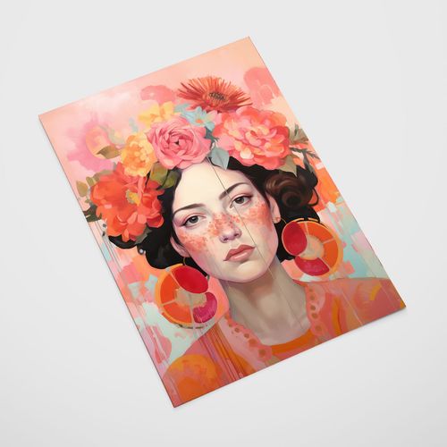 Plakat portret kwiaty 50x70 cm na Arena.pl