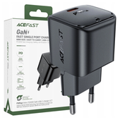 ładowarka sieciowa acefast a77 mini pd 30w gan usb-c - czarna