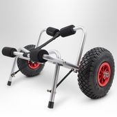 15751 Wózek transportowy do kajaka pontonu łodzi na dużych kołach