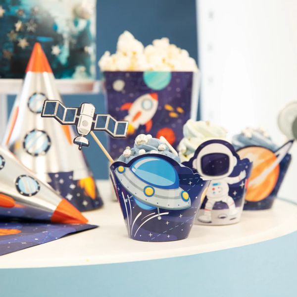 Papilotki do babeczek Kosmos Planety, 8 szt. zdjęcie 2