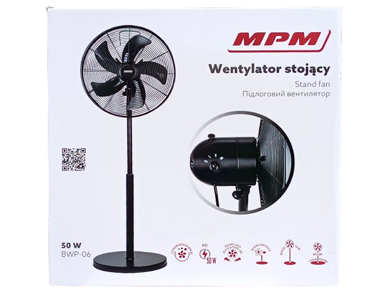Wiatrak - Wentylator podłogowy MPM BWP-06 - 50W zdjęcie 5