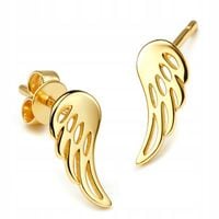 Złote Kolczyki 585 Skrzydła Anioła Skrzydełka Złoto 585 dla Kobiety Sztyfty