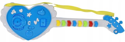 EDUKACYJNA GITARA NA BATERIĘ INTERAKTYWNY INSTRUMENT DLA DZIECI ŚWIECI GRA na Arena.pl