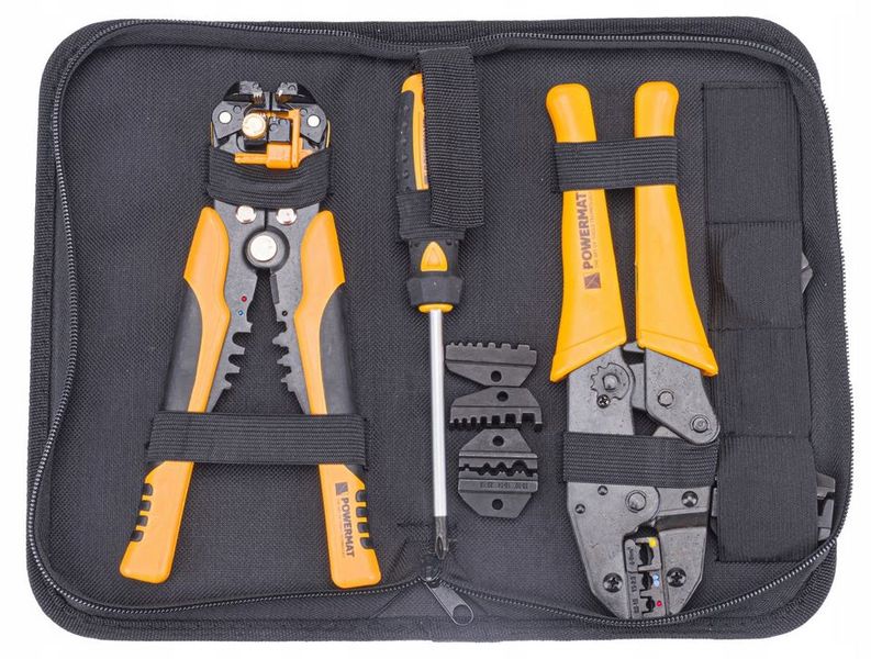 ZACISKARKA DO KONEKTORÓW 5 MATRYC 10-35 MM + ŚCIĄGACZ DO IZOLACJI PM-ZDK-8T zdjęcie 7