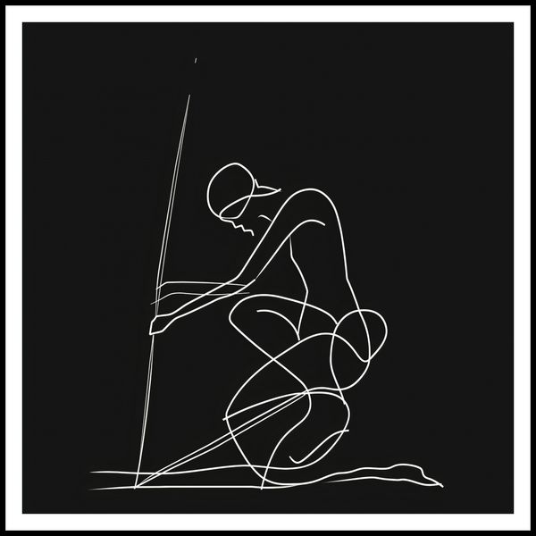 Plakat 90x90cm Linia zdjęcie 3