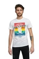 WRANGLER SS GLOBE TEE WHITE W7D9FK989 M