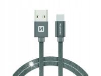SWISSTEN Kabel do ładowania USB USB-C 1,2m 3A OPLOT 480 Mb/s
