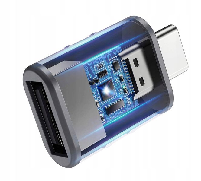 Adapter z TYP C TYPE-C USBC na USB USB-A OTG czarn zdjęcie 5