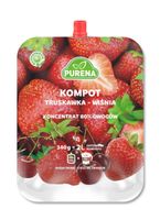 Koncentrat kompotu truskawka- wiśnia  340g Purena