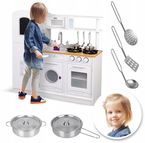 DUŻA KUCHNIA DREWNIANA Kuchenka Dzieci INTERAKTYWN na Arena.pl