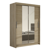 Szafa przesuwna Miami II z lustrem 120cm - pojemna garderoba - SONOMA