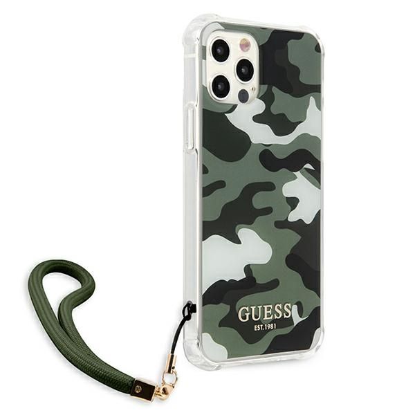 Etui Guess do iPhone 12, iPhone 12 Pro, Zielony zdjęcie 4