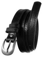 wąski pasek damski ze skóry ekologicznej  - cavaldi