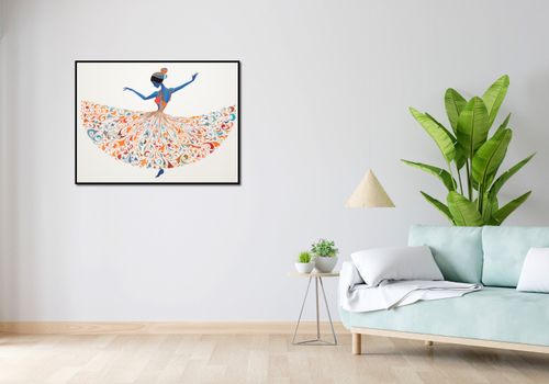 Plakat 100x75cm Wirująca Balerina na Arena.pl