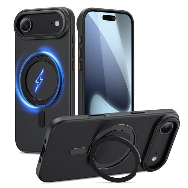 Etui TECH-PROTECT MagRing do iPhone 17 Air Czarne zdjęcie 1
