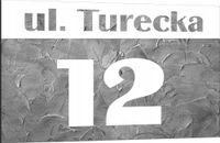 Tabliczka adresowa Numer domu Tablica adres posesji Metal ALUMINIUM 30x20