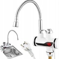 KRAN PODGRZEWACZ WODY 3000 W ELEKTRYCZNY PRZEPŁYWOWY Z WYŚWIETLACZEM