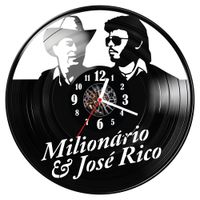Zegar ścienny z płyty winylowej Milionário & José Rico 863.14