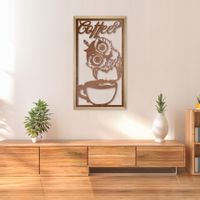 OBRAZ AŻUROWY 39x68 CM RAMA DĘBOWA