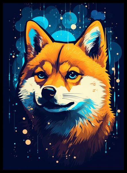 Plakat 40x55cm Lisek w Kosmosie zdjęcie 2
