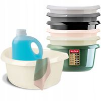 MISKA MIEDNICA Z UCHWYTAMI PLASTIKOWA 10L KREMOWA