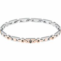Bransoletka Męska Maserati Stal nierdzewna 21,5 cm Srebrzysty