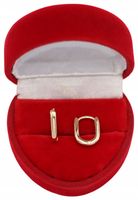 Złote KOLCZYKI ze stali chirurgicznej 316L K1573