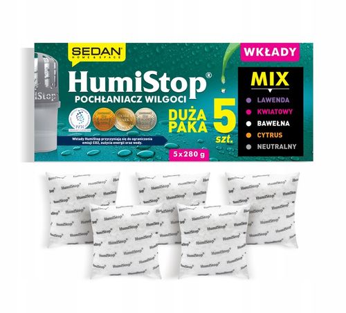 WKŁADY zapachowe HUMISTOP AROMA 5szt POCHŁANIACZ + GRANULKI DO na Arena.pl