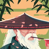 Plakat 30x30cm Starszy Dziadzio