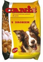 Karma dla psa z drobiem drób kurczak CANIS 10kg