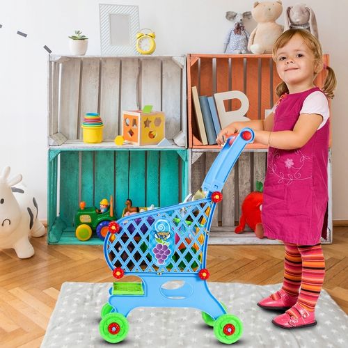 WÓZEK KOSZYK ZAKUPOWY MARKETOWY NA ZAKUPY Z PRODUKTAMI DLA DZIECI na Arena.pl