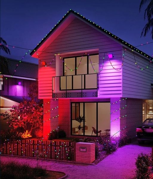 Lampki choinkowe łańcuch świetlny LED 10M 100LED RGB Aplikacja pilot zdjęcie 13