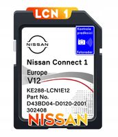 Nissan Qashqai Juke X-Trail 2023 Nawigacja Karta SD