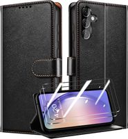 Etui portfelowe Samsung Galaxy A54 5G + 2 szkła QHOHQ RFID czarne