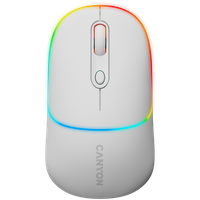 canyon mysz bezprzewodowa mw-22 2w1 rgb biała