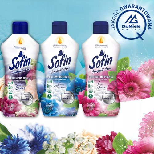 SOFIN Perfumy do Tkanin do Pralki Suszarki 5 x 300ml MIX 100 Prań na Arena.pl