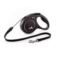 Smycz Flexi Classic rozm.M-5m do 20kg,czarna linka