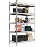 Regał metalowy z 5 półkami 205x120x45 cm 1000kg do garażu, piwnicy