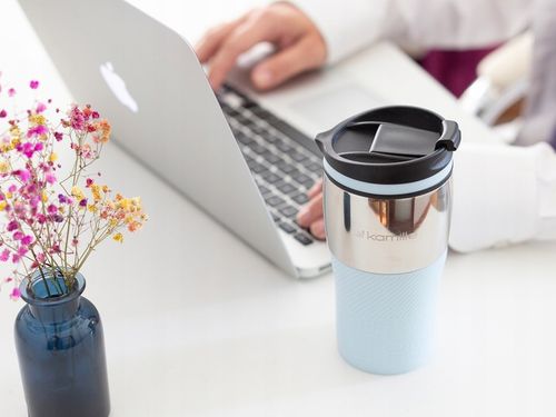 KUBEK TERMICZNY stalowy TERMOS do kawy herbaty szczelny KAMILLE 320ml na Arena.pl