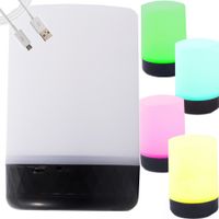 Lampka nocna LED RGB USB kolor do pokoju salonu sypialni 2 tryby 8 kolorów