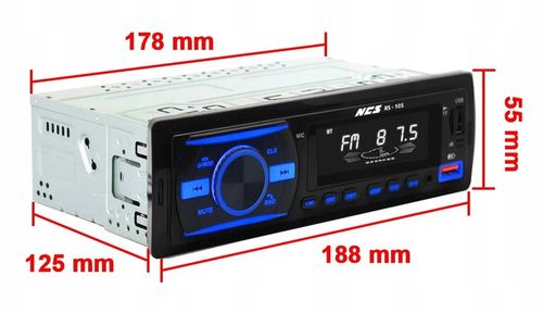 RADIO SAMOCHODOWE 1DIN USB SD MIKROFON BLUETOOTH na Arena.pl