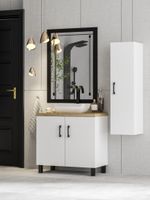 ZESTAW MEBLI LAZIENKOWYCH 50 szafka umywalka słupek w. (W3) + LARA