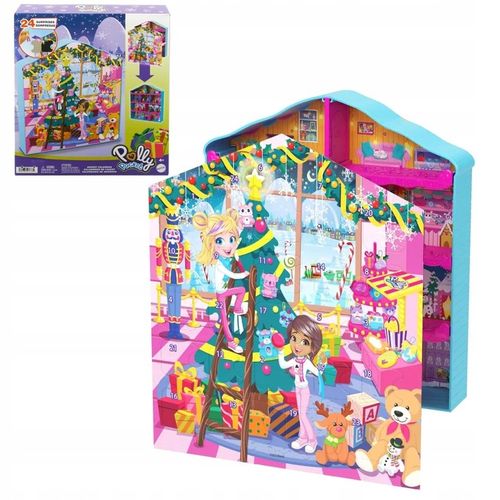 POLLY POCKET KALENDARZ ADWENTOWY 24 NIESPODZIANEK + 2 MIKRO LALKI + DOMEK na Arena.pl