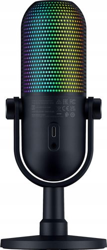 Mikrofon Razer Seiren V3 Chroma Czarny Streaming Dynamiczny USB-C na Arena.pl